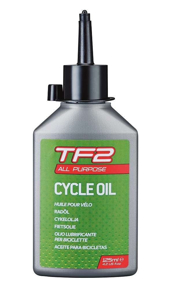 Смазка минеральная TF2 CYCLE OIL для цепи/тросов/педалей 125мл, WELDTITE