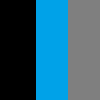 чёрный/голубой/серый